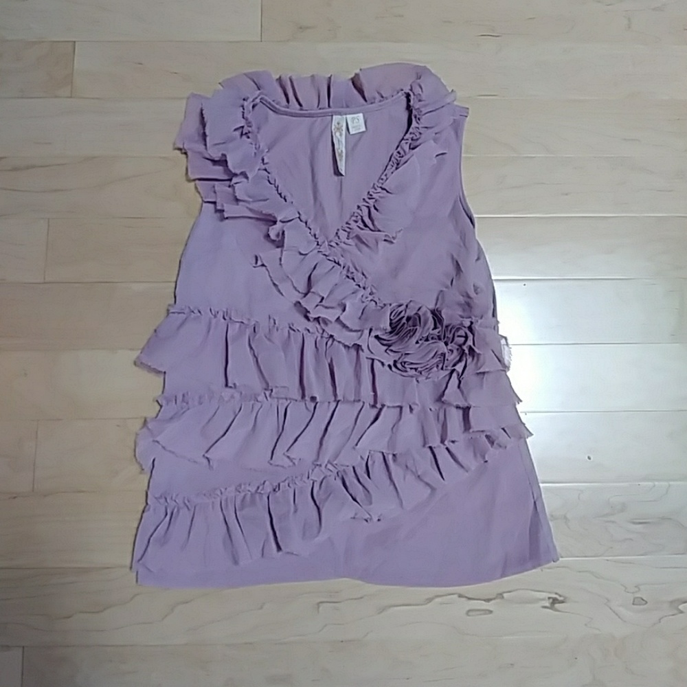 Lilac Ruffle Top